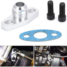 PTNHZ RACING Aluminum Female Oil Drain Turbo Flange T3 T4 T04 GT40 GT55 ODF-02 1/2 NPT