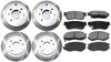 Auto Shack SCD9244735 Front and Rear Brake Rotors and Ceramic Pads