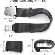 Coolrunner Adjustable 7-32" Airplane Seatbelt Extender - FITS All Airlines - Free Carrying Case