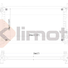 Klimoto Radiator | fits Ford Focus 2000-2007 2.0L 2.3L L4 | Replaces FO3010112 YS4Z8005CA YS4Z8005BB YS4Z8005AA