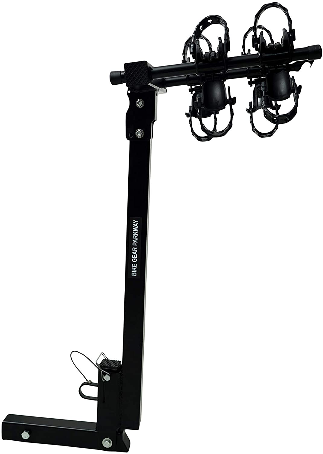 BIKEGEAR Parkway 2-Bike Heavy Duty Hitch Mount Bike Rack Foldable, Heavy Duty for 2