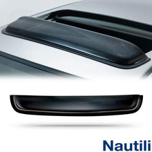 MUKEZON 1Pc Dark Smoke Tint 43 inches Top Sun/Moon Roof Rain Snow Guard Window Visor Deflector with 3M Double-Sided Tapes