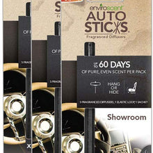 Enviroscents Auto Sticks Natural Car Air Fresheners, 3-Pack with 6 Sticks (Showroom)