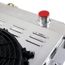 CoolingCare 3 Row Aluminum Radiator+ Shroud w/Louver+ 2x12''Fan for Jeep CJ5 CJ6 CJ7, Scrambler 1972-1986