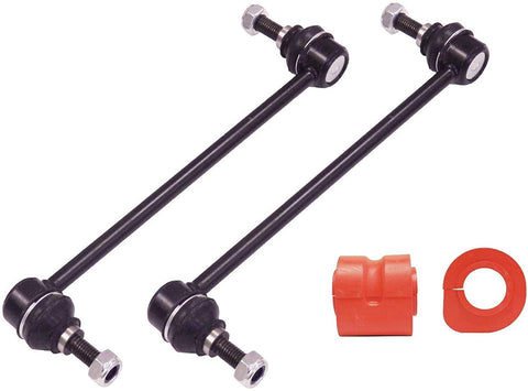 4PC Front Sway Bar Links + Front Bushings FITS 2001-2007 Dodge Caravan Chrysler Town Country 2001-2003 Plymouth Voyager