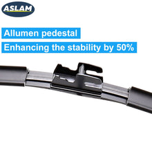 Windshield Wipers,ASLAM Type-G 24"+18" Wiper Blades:All-Season Blade for Original Equipment Replacement and Refills Replaceable,Double Service Life(set of 2)