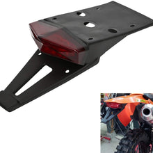 CICMOD Rear Fender Mount Red LED Tail Light Brake Lamp Turn Signals License Plate Light for Custom Off-Road Motorcycle Dirt Bike