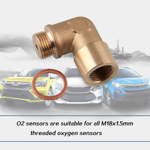 Sporacingrts Angled O2 Oxygen Sensor Adapter Extender Spacer M18 x 1.5 90 Degree Bung Pipe