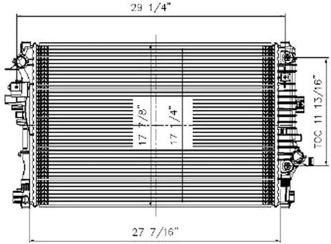 TYC 13575 Replacement Radiator