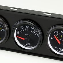 Equus 6200 2" Volt Triple Gauge Kit, Black