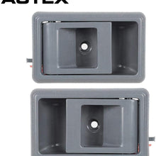 AUTEX 2pcs Gray Interior Door Handles Compatible with Toyota Tacoma 1995-2000 Door Handle Compatible with Toyota Tercel Pickup 4Runner Corolla 87-95 Door Handle Front/Rear Left Right