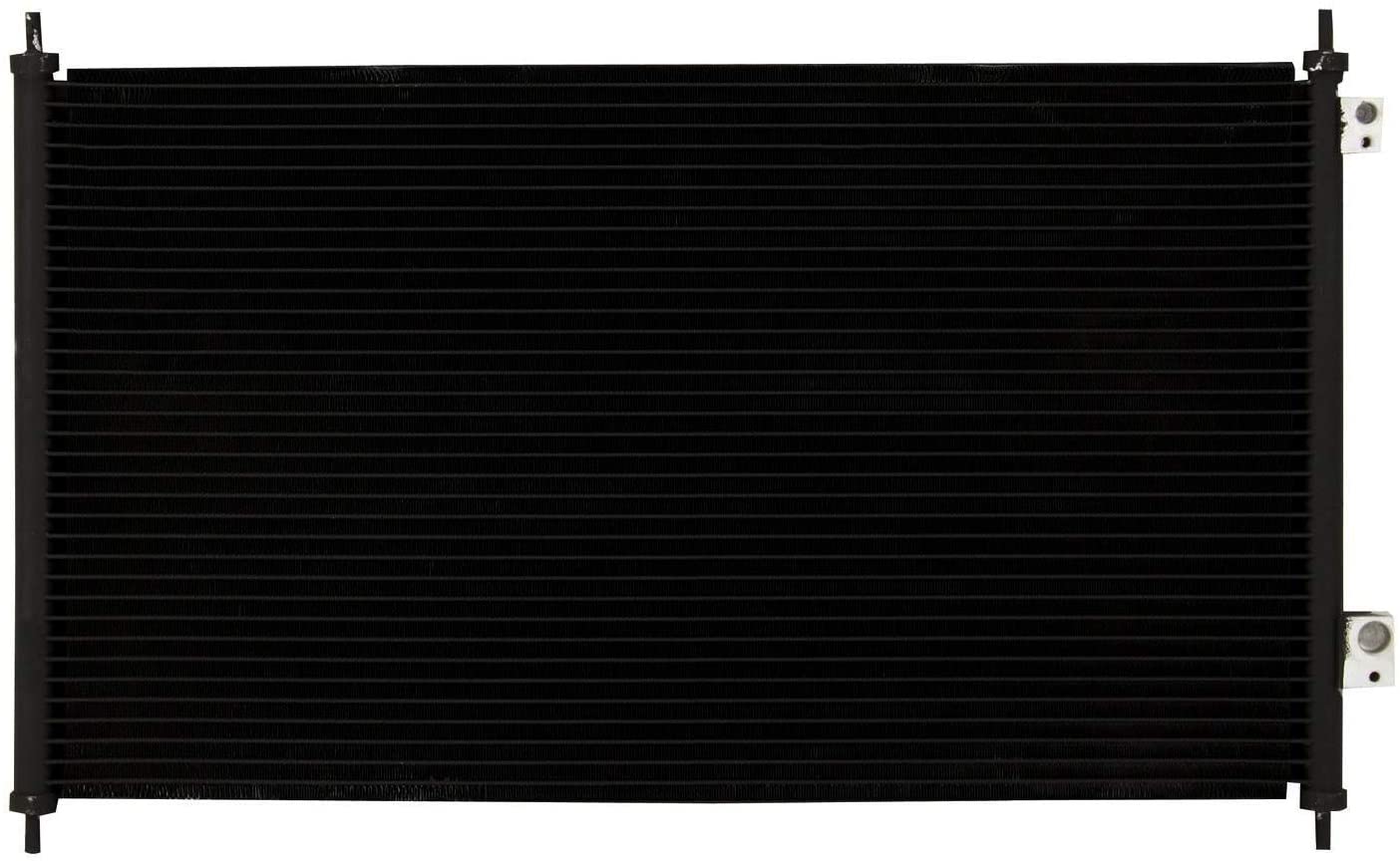 VioletLisa All Aluminum Air Condition Condenser 1 Row Compatible with 2003-2005 Civic 1.3L L4 Without Oil Cooler