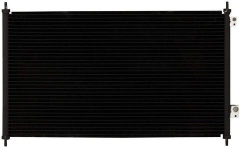 VioletLisa All Aluminum Air Condition Condenser 1 Row Compatible with 2003-2005 Civic 1.3L L4 Without Oil Cooler