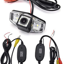 aSATAH 2.4G Wireless Car Rear View Camera for Honda Accord/Inspire/Spirior/Honda Civic VII VIII/Honda City 4D & Waterproof and Shockproof Reversing Backup Camera (12 LED)