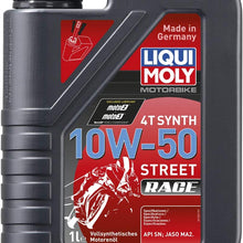 Liqui Moly (1502) 10W-50 Racing Synth 4T Motor Oil - 1 Liter Bottle