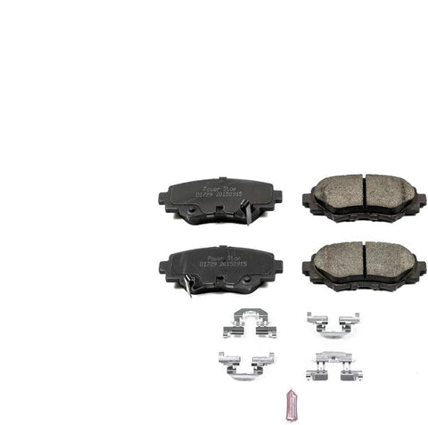 Power Stop 17-1729, Z17 Rear Ceramic Brake Pads with Hardware