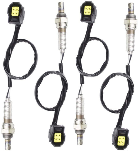 higherbro 4x Oxygen O2 Sensor 1 & 2 for 2008 2009 2010 2011 2012 Chrysler 300 Dodge Magnum 5.7L Upstream + Downstream Upper Lower