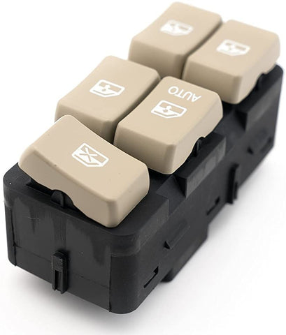 Master Power Window Switch - Driver Side Door - Fits Buick Rendezvous 2002, 2003, 2004, 2005, 2006, 2007 - Window Switch - Replaces 5475735