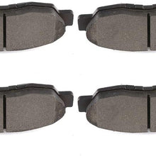 cciyu Professional Ceramic Disc Front Pads Set fit for 1997-1999 for Acura CL,1997-2005 for Acura EL,1990-2002 for Honda Accord,1996-2011 for Honda Civic,2010-2014 for Honda Insight