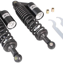 Mallofusa Pair Motorcycle 320mm Rear Air Shock Absorbers Compatible for 150cc~750cc Karting Scooter ATV Yamaha Suzuki Honda Kawasaki Black