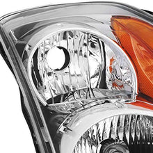 Fits 2007 2008 2009 Altima Sedan Driver & Passenger Both Side Halogen Headlights Headlamps Chrome