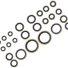 Aeloa 24pcs/Set Imperial Standard Copper Skeleton Oil Seals Assortments for Car