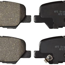 KFE KFE1679-104 Ultra Quiet Advanced Premium Ceramic Brake Pad Rear Set for: 2014-2016 Mazda 3 Vin # Starting w/ 3, 2014-2015 Mazda 6; Mitsubishi Outlander, Outlander Sport