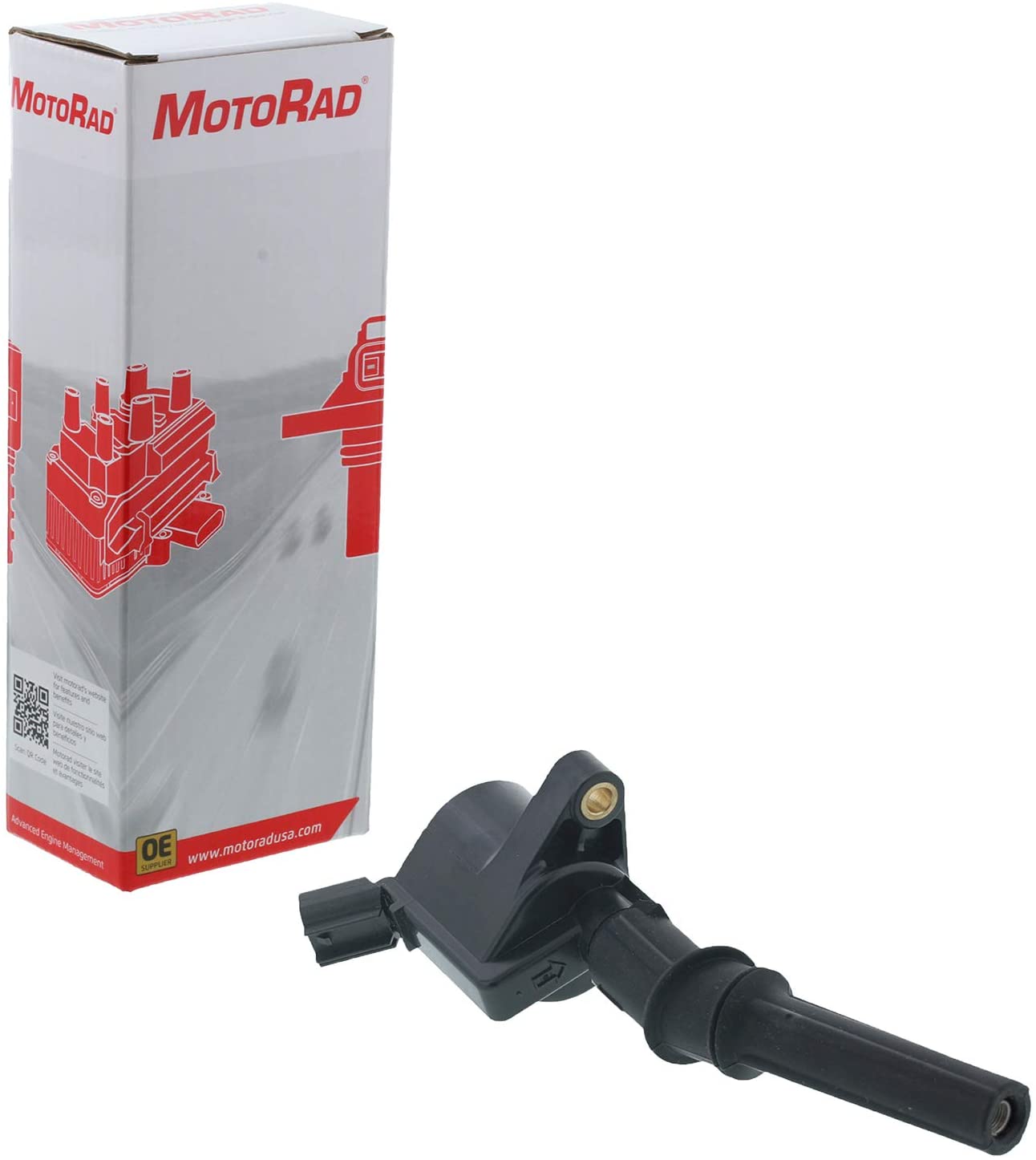 MotoRad 1IC101 Ignition Coil | Fits select Ford Crown Victoria, E-150, E-250, E-350, Expedition, Explorer, F-150; Lincoln Town Car.