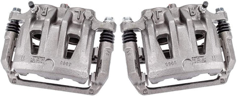 Callahan CCK04547 [2] FRONT Premium Semi-Loaded Original Brake Caliper Pair + Hardware [ fit 2004-2009 Nissan Quest ]