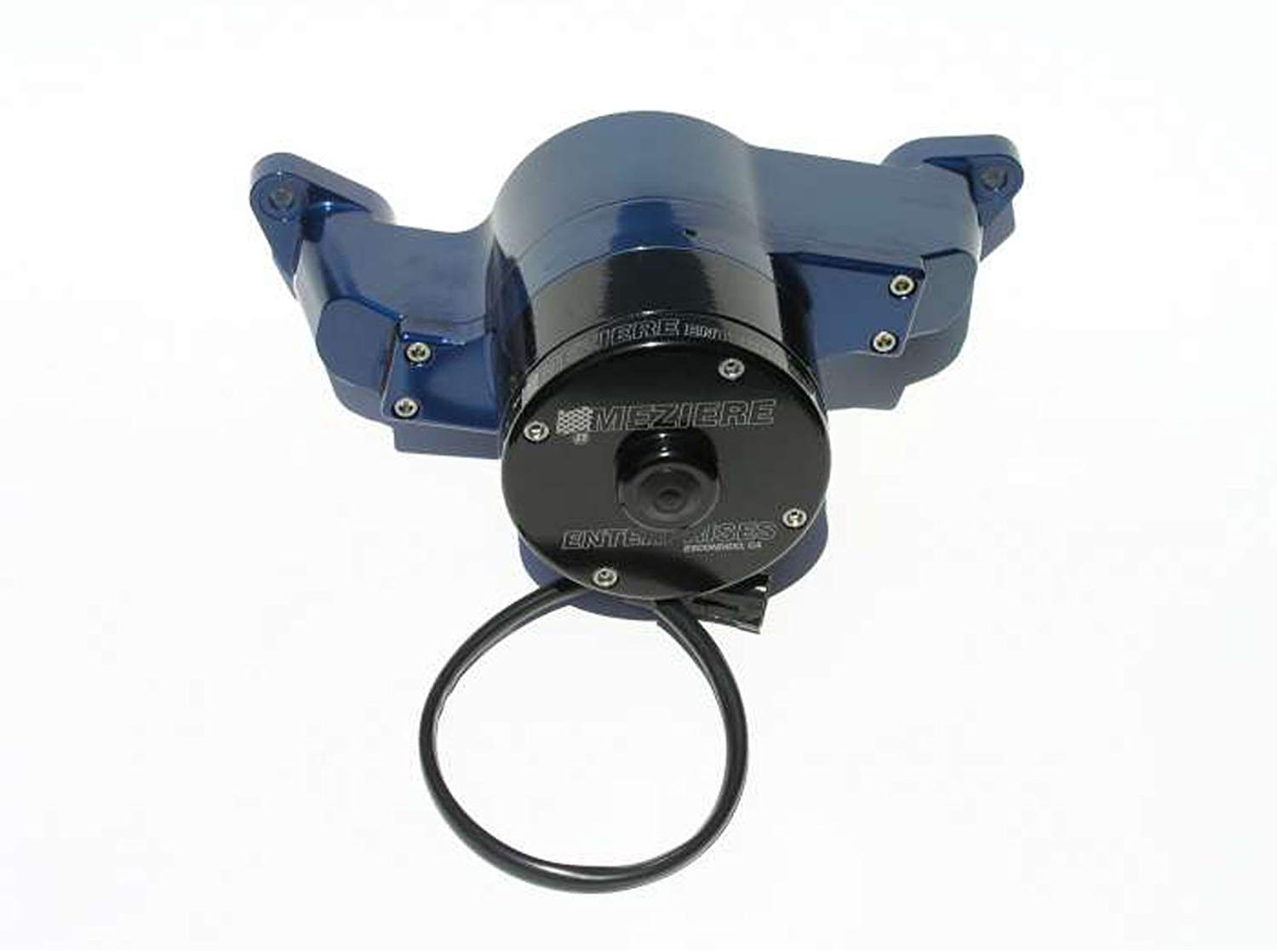 Meziere WP111B Blue Billet Electric Water Pump for Small Block Ford