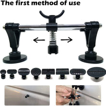 YEUXCORP Car Body Paintless Dent Repair Tool Set, Auto Dent Repair with Double Pole Bridge Dent Puller, Puller Tabs for Auto Dent Removal, Minor dents, Door Dings and Hail Damage…