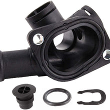 MGPRO New 1pcs Coolant Flange Connector w/Plug+Clip+O-Ring 037121144H For Cabrio Golf Jetta Passat 2.0L
