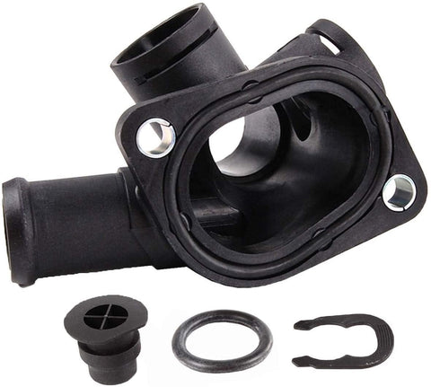 MGPRO New 1pcs Coolant Flange Connector w/Plug+Clip+O-Ring 037121144H For Cabrio Golf Jetta Passat 2.0L