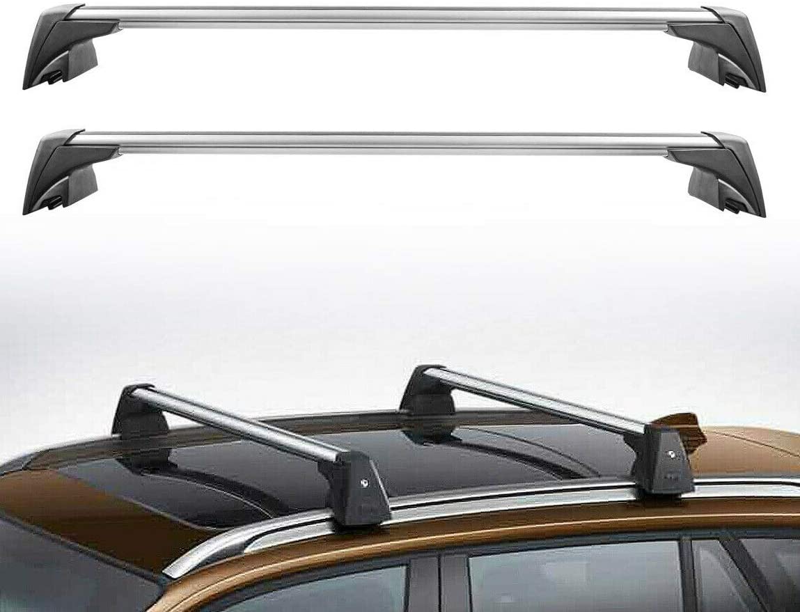 MOSTPLUS Roof Rack Cross Bar Luggage Rack Compatible for 2009 2010 2011 2012 2013 2014 2015 BMW X1 with Anti-Theft Design