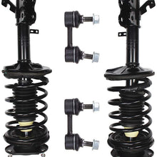 HUBDEPOT 4PC Front Strut Spring Assembly Stabilizer Bar Link Kit Fit for 1998-2002 Chevrolet Prizm 1993-2002 for for TOYOTA Corolla [US Stock]
