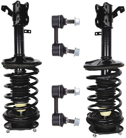 HUBDEPOT 4PC Front Strut Spring Assembly Stabilizer Bar Link Kit Fit for 1998-2002 Chevrolet Prizm 1993-2002 for for TOYOTA Corolla [US Stock]