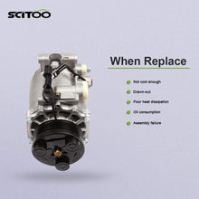 SCITOO AC Compressor with Clutch Compatible with CO 10596AC for Mitsubishi Lancer 2000-2003 Dodge Stratus 2001-2005