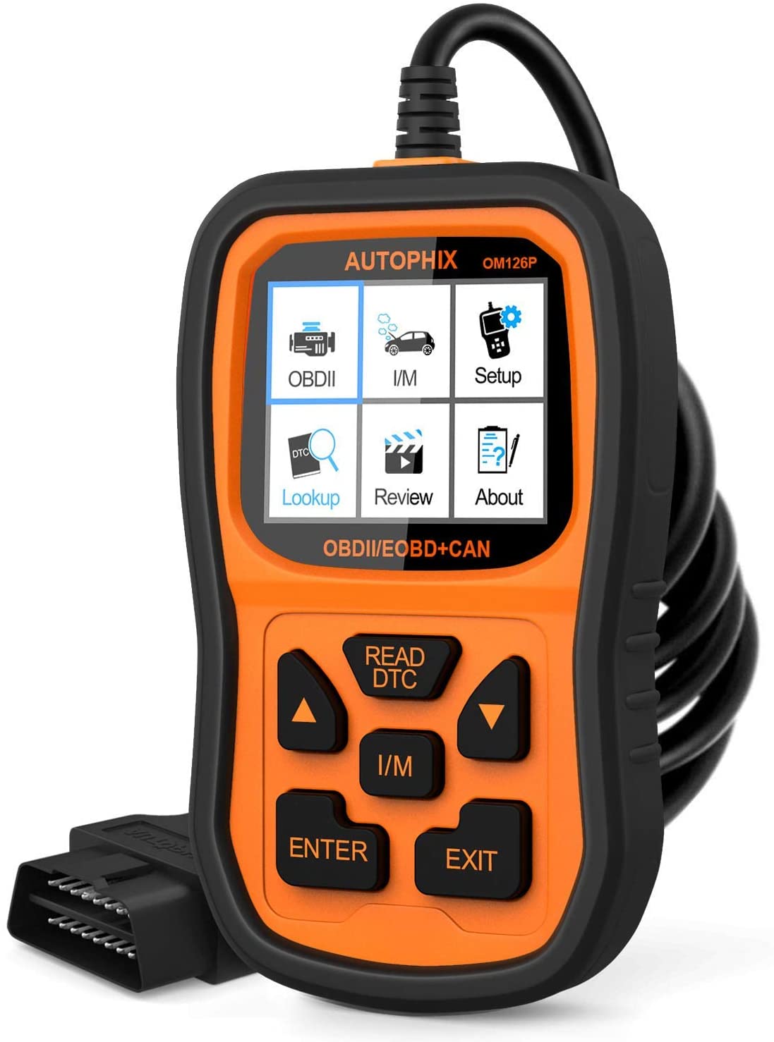 AUTOPHIX OBD2 Scanner Enhanced OM126P Vehicle Code Reader Auto Diagnostic Check Engine Light for All OBDII Car After 1996[Upgrade Version]