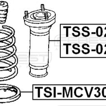 FEBEST TSI-MCV30R Lower Spring Mount