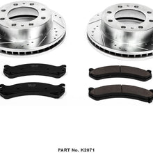 Power Stop K2071 Front Brake Kit with Drilled/Slotted Brake Rotors and Z23 Evolution Ceramic Brake Pads