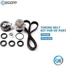 ECCPP TBK306AWPT Fits 01-06 Audi A4 Quattro Volkswagen Passat 1.8 Turbo DOHC AWM, AMB Timing Belt Kit Water Pump