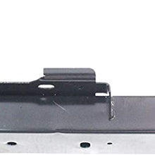 Radiator Support Compatible with 2001-2007 Dodge Grand Caravan/Caravan/Chrysler Town & Country Front Lower Black Steel