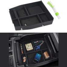 VANJING Center Console Organizer Tray Compatible for 2015 2016 2017 Ford F150 Accessories Armrest Box Secondary Storage with A Car Cleaner Brush