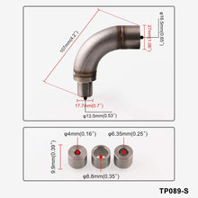 Universal J Style Oxygen Sensor Restrictor Fitting with Adjustable Gas Flow Inserts with M18 x 1.5 Sensor Holes