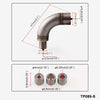 Universal J Style Oxygen Sensor Restrictor Fitting with Adjustable Gas Flow Inserts with M18 x 1.5 Sensor Holes