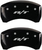 MGP Caliper Covers 12162SRT1BK Black Brake Covers Fits 2011-2020 Dodge Charger/Challenger (Dual Piston Front Caliper) Engraved with R/T (Front/Rear Covers; Set of 4)