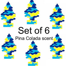 LITTLE TREES Car Air Freshener | Hanging Paper Tree for Home or Car | Pina Colada Scent | Pack of 6