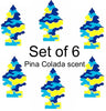 LITTLE TREES Car Air Freshener | Hanging Paper Tree for Home or Car | Pina Colada Scent | Pack of 6