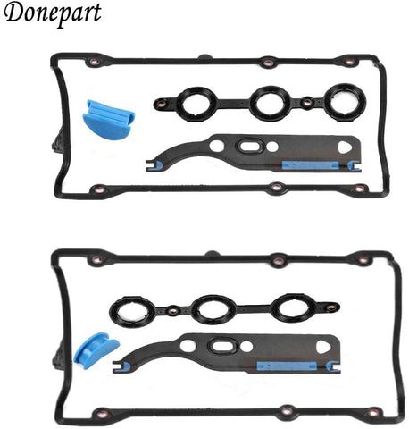 Donepart Valve Cover Gaskets with Cam Chain Tensioner Compatible for Audi A6 A4 S4 Allroad 1997-2005 Volkswagen Passat 1998-2005 2.7L 2.8L