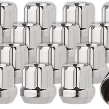 DPAccessories LOS2L6HC-CH04020 20 Chrome 12x1.5 Open End Spline Tuner Lug Nuts for Aftermarket Wheels Wheel Lug Nut